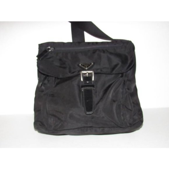 Re-released Prada Black Leather And Black Nylon Cross Body Bag! FINAL MARKDOWN! - Picture 1 of 12